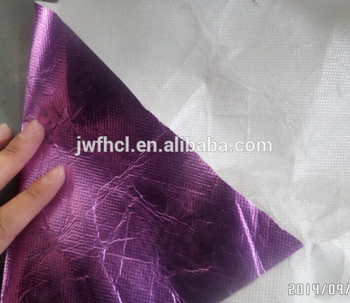 Reflective heat insulation membrane color aluminum film +Non-woven fabric composite materials