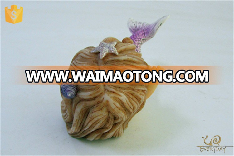 Handpainted Hot Sell Decoration Resin Female Statues Mermaid Figurine for Sale