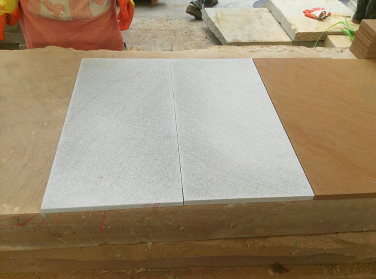 Natural Color White Sandstone Paving For External Decorative