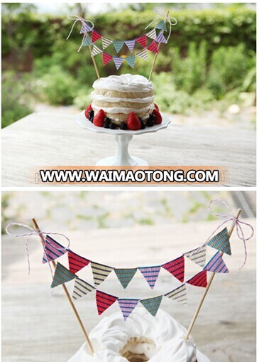 Eco-friendly custom designs birthday party cake banner decorations