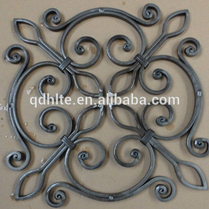 Best quality and sand blasting wrought iron rosette,wrought iron component