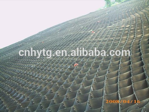 HDPE geocell plastic honeycomb sheet in retaining wall