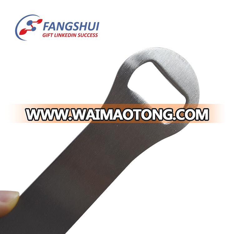 2018 newest push down metal blank sublimation hand held flat bottle opener for sublimation