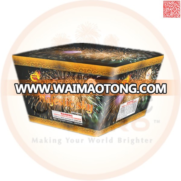 Hot sale Chinese consumer big cake fireworks for wedding 1.2 inch 111 shots