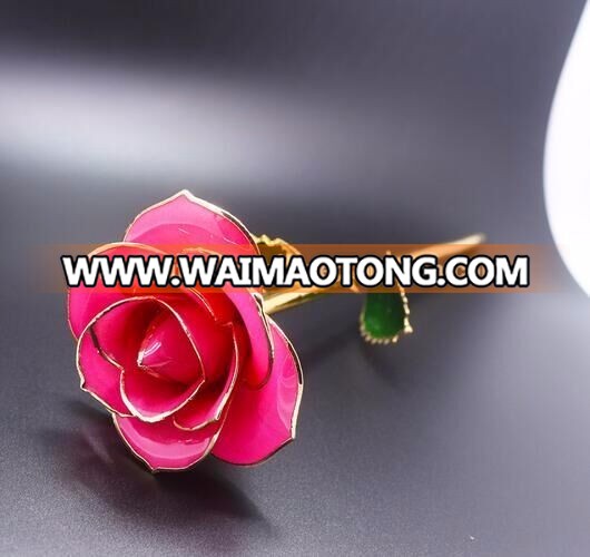 24k gold rose flowers valentines day gifts with package wholesale factory direct