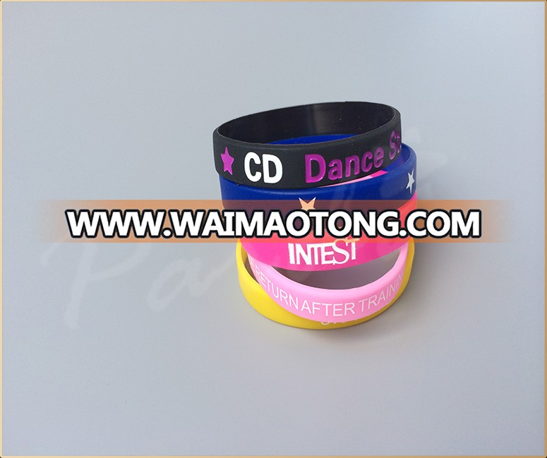 Custom silicon bracelet rubber band bracelet