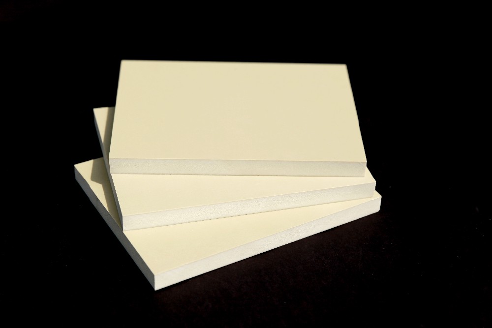 Closed Cell Structure and Low Water Absorption 18mm pvc foam sheet for Exhibition Stands