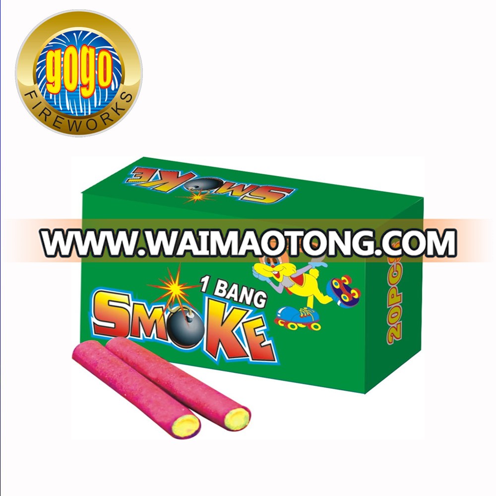 K0201-1S 1#1 Bangs match crackers with color smoke christmas fireworks packing in 24/50/20