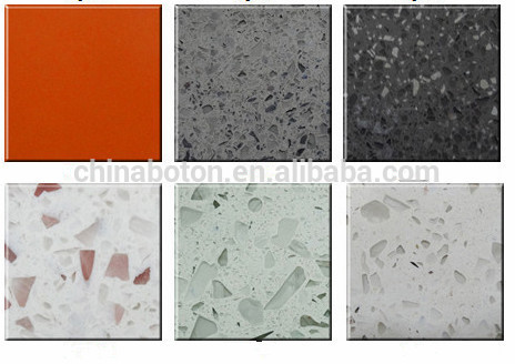 Red /White /Blue /Black /Mirror yunfu Factory Tce Quartz Stone