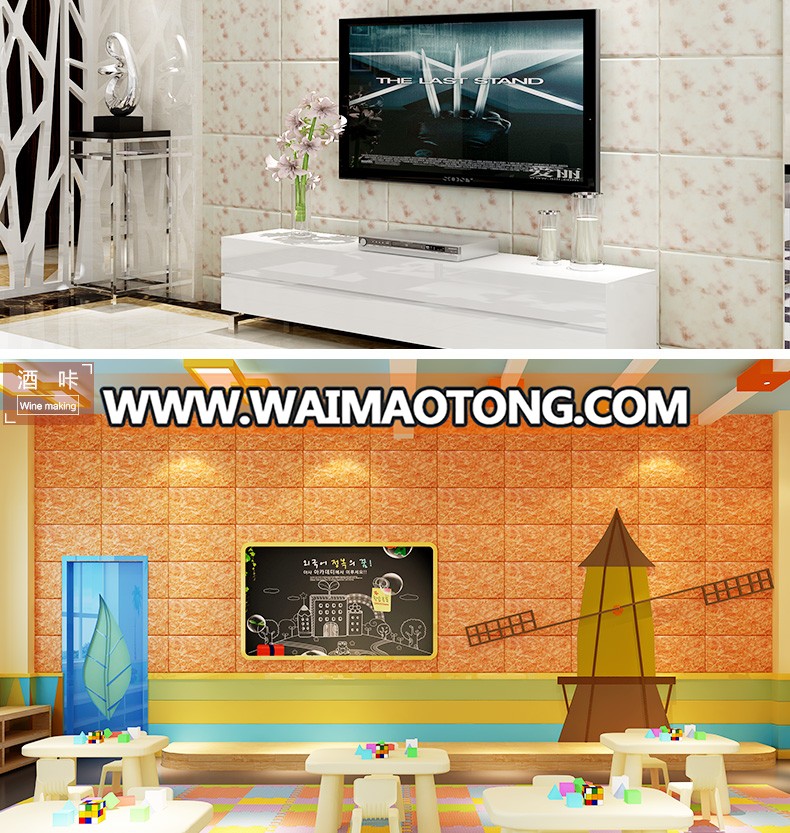 3D PE foam wallpaper for home decoration