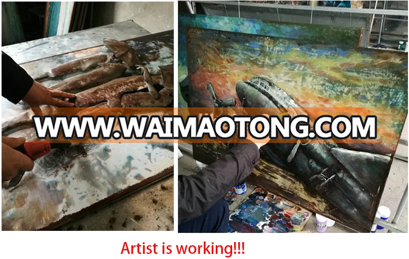 Famous classic racing car Painting For Art Decor Original Metal cool 3D Metal wall painting