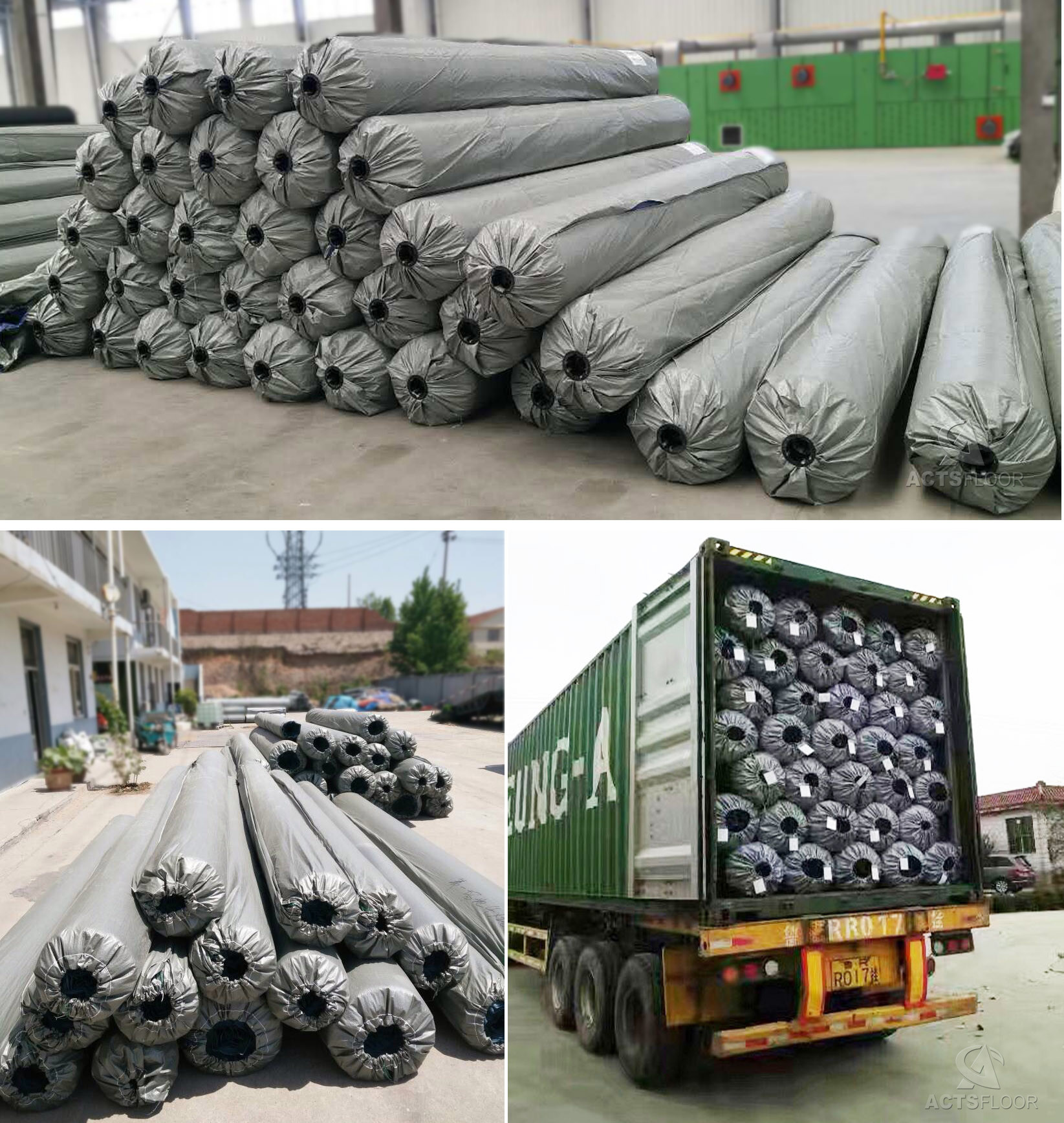 China ACTSFLOOR S2-1 W Shape Spine Soccer Football Artificial Turf for Outdoor Stadium