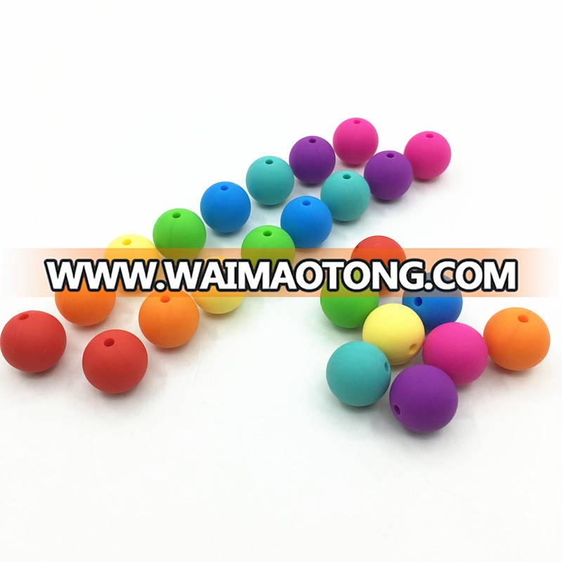 Wholesale Food Grade Nursing Round Silicone teething Beads