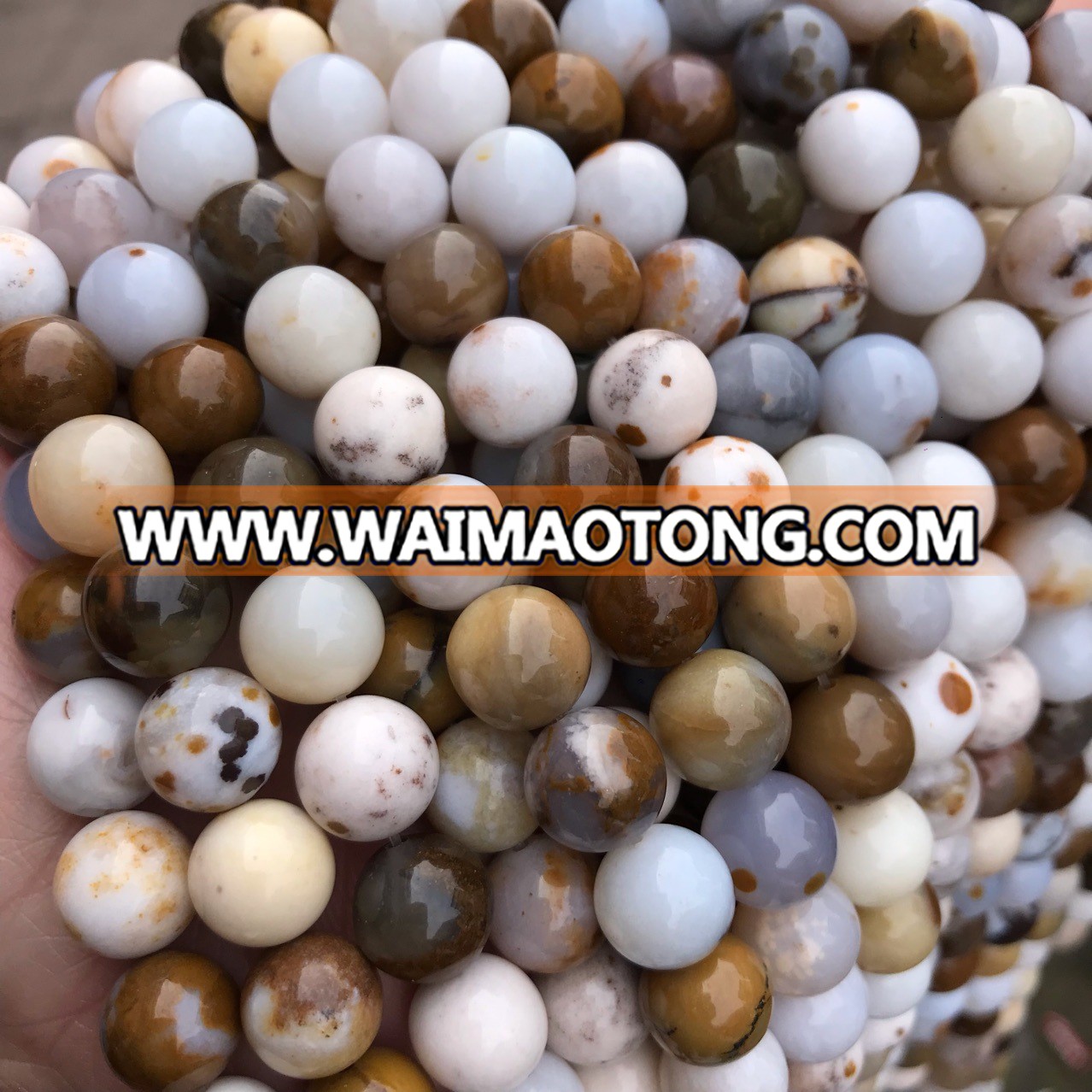 China factory natural opal 10mm stone round beads for DIY jewelry