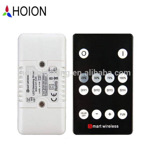 Led PWM Dimming Driver + RF Wireless 14 Key Remote For Constant Current lights,AC 90-265V, 10w,CE/RoHS,2 Yearsey Warranty