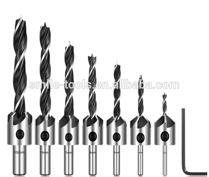 HSS Drill Adjustable Carpentry Reamer Countersink Drill Bit