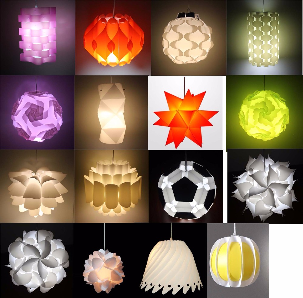 250mm fancy puzzle light  plastic material for iq lamp