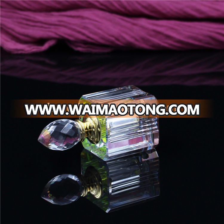 manufactures traditional oil square glass crystal perfume bottles favor