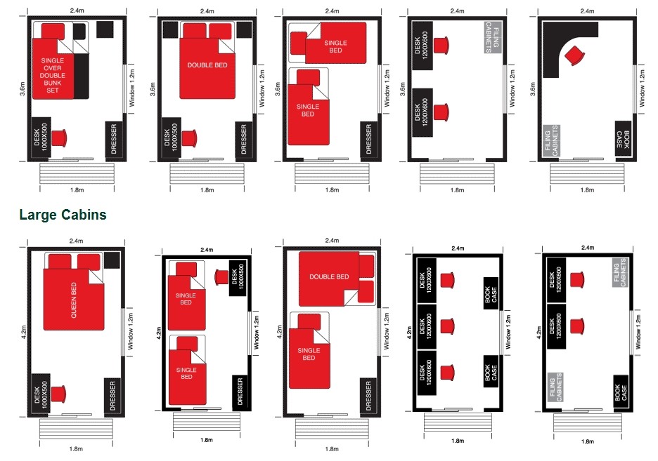 prefab portable office cabin extra bedroom sleepout with trailer