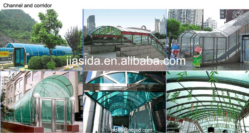 Durable Polycarbonate door awning, Polycarbonate transparent canopy