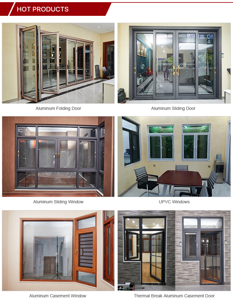 Standard power coated white color aluminum casement window with mosquito net