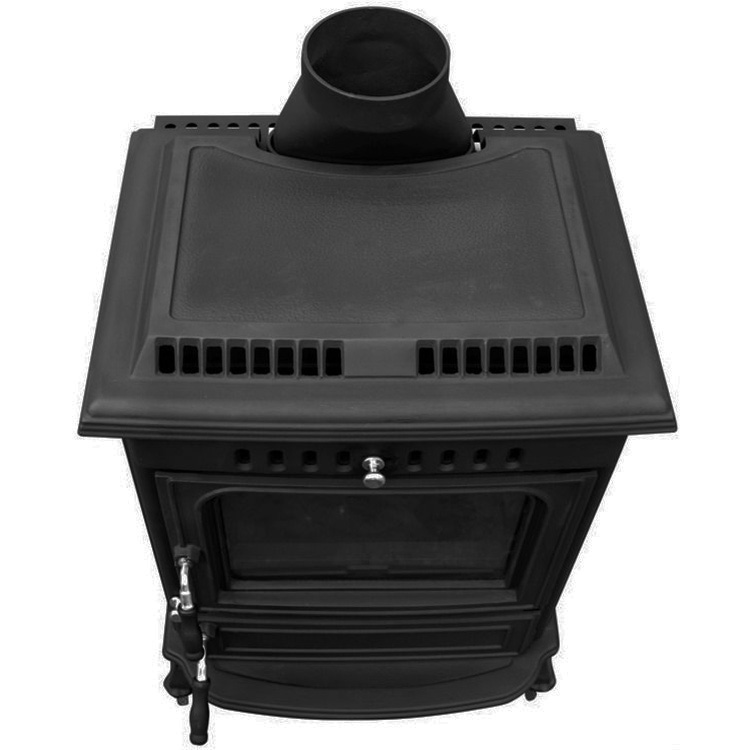 Boutique Nordic Cast Iron Matt Paint Wood Burning Imperial Fireplace