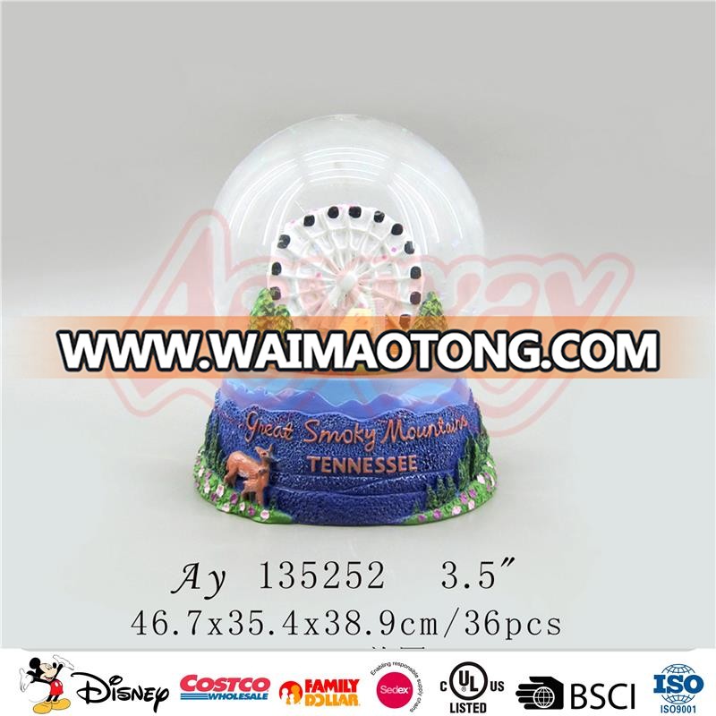 Brand new skiing player snow globe souvenir gifts