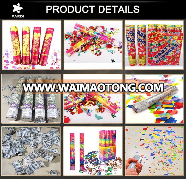 Factory wedding confetti party popper launcher tubes