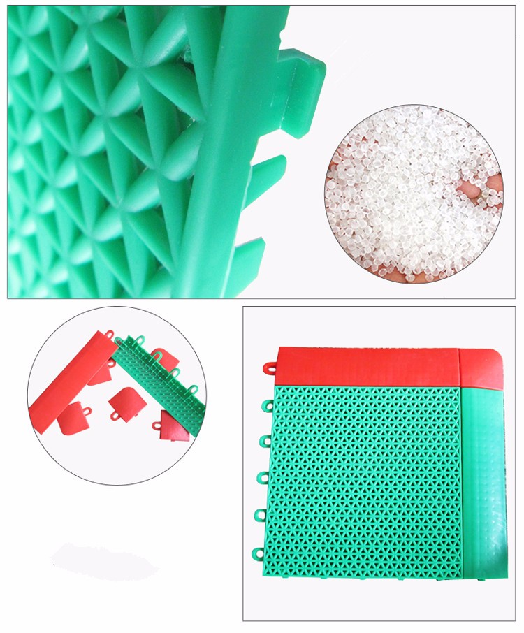 pp outdoor interlocking plastic floor tile for basketball court PP plastic tile