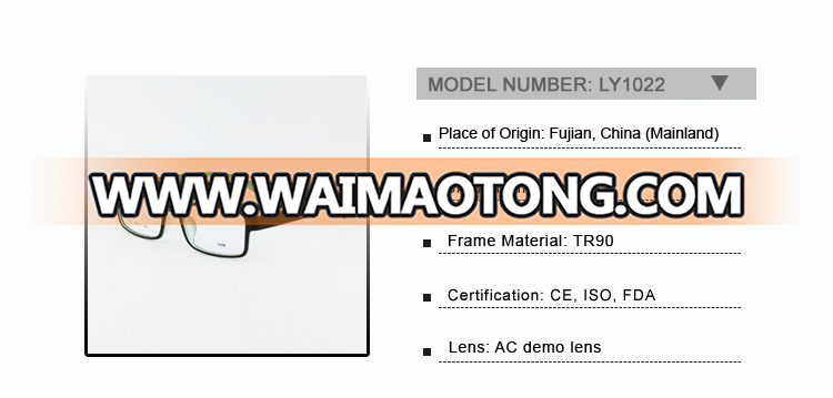 LY-1022 2017 Newest Design Full-rim TR90 Eyeglass Frame Rx