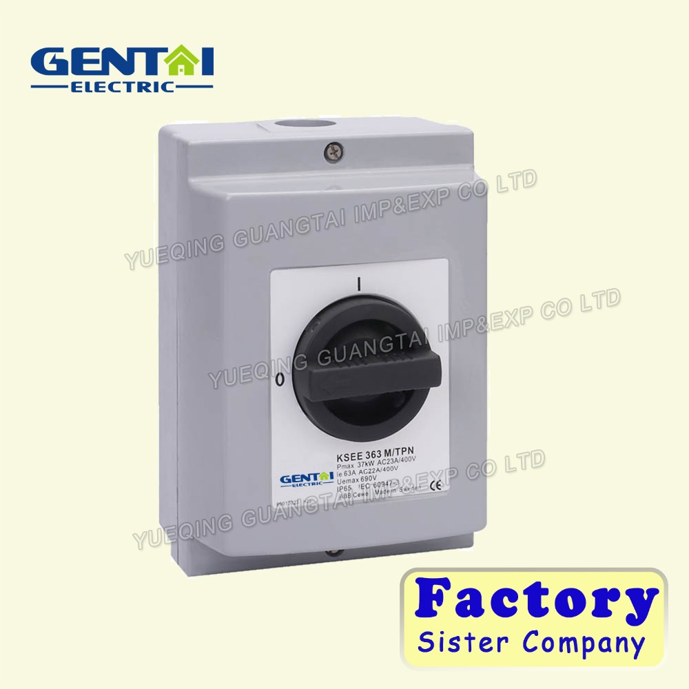 High Quality waterproof flame retardant  Aluminum Alloy Enclosure Isolator Switch