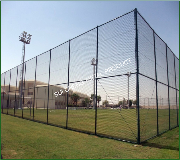 Guangzhou factory free sample galvanized small hole 1 inch chain link fence