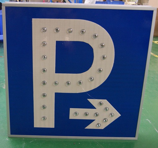 Customized Reflective Parking Road Sign With Aluminum Board