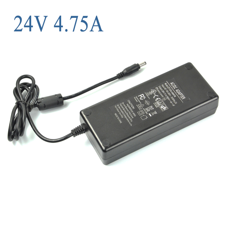 Factory wholesales ac dc adapter 24v 4.75a 114w power supply