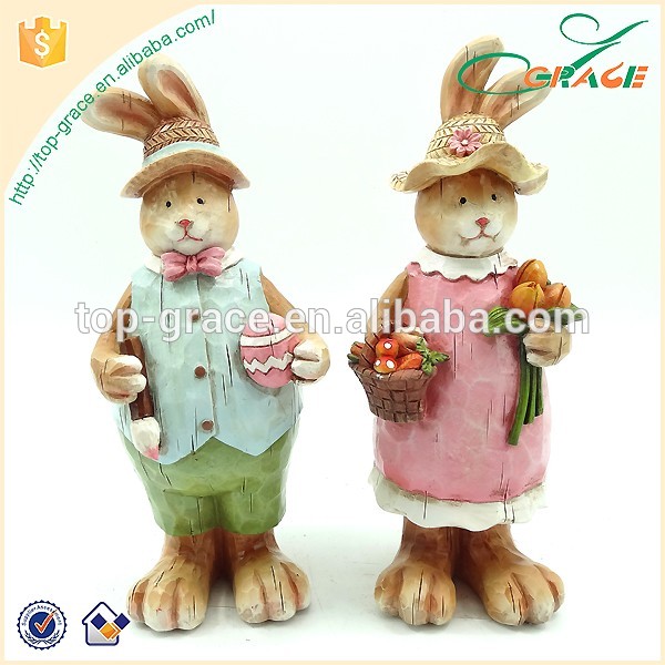 Easter bunny resin Easter rabbit decoration Easter gifts