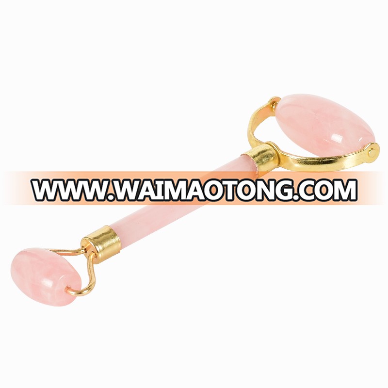 Factory direct sale Amazon Rose quartz facial roller massage