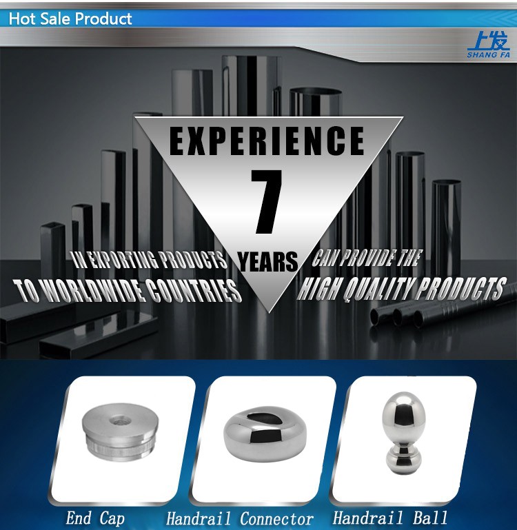 Hot sale 304/316 stainless steel handrail accessories for stair