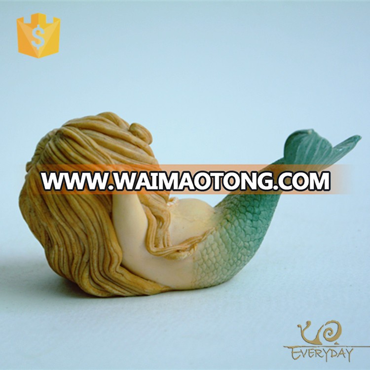 Wholesale Promotion Item Resin Miniature Figurines Statues Sale Mermaid Statue