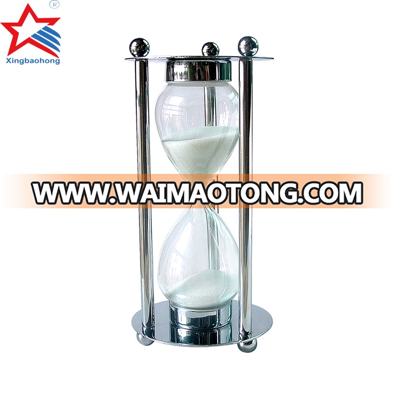 Promotional Gift Elegant Metal Frame Hourglass Sand Timer 15 Minute