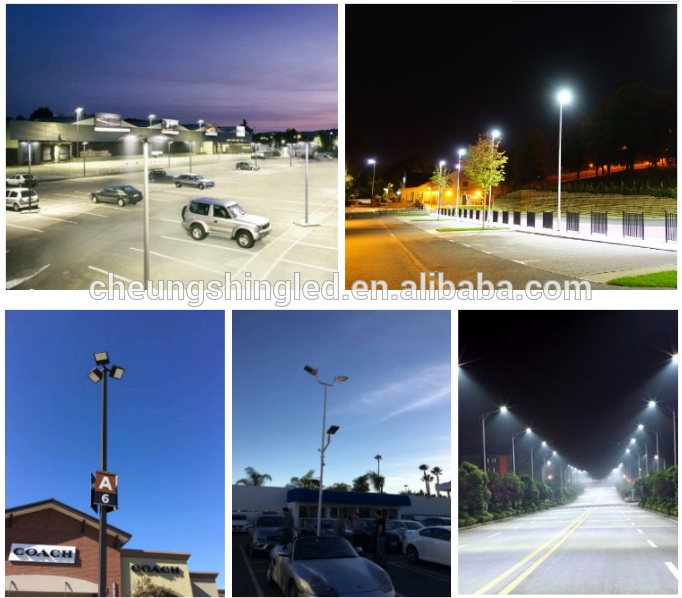 130lm/w LED shoebox parking lot light