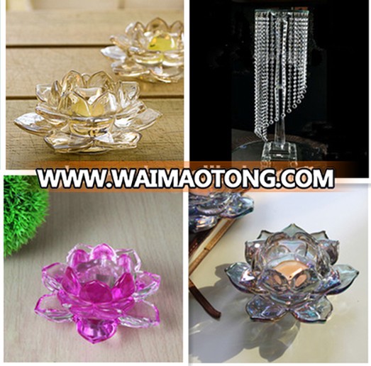 hot sale beautiful luxury crystal candle holder