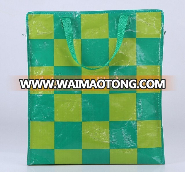 Supply cheap eco-friendly logo printed laminated fashion pp zipper bag for promotion