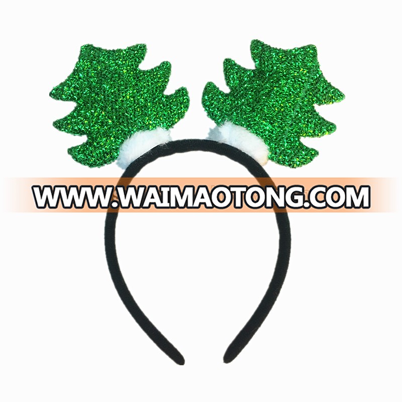 Green And Red Christmas Tree Fashion Headband