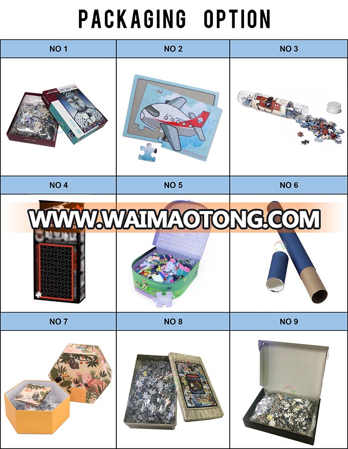 Wholesale Manufacturers Custom 1000 Piece Jigsaw Puzzles for Adults