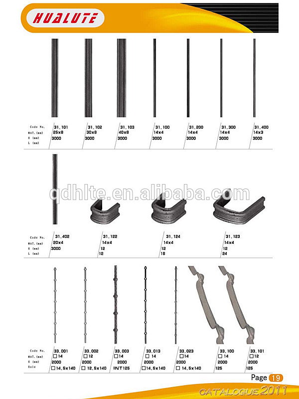 Various design wrought iron quality cheap handrail for Indoor stair balustrades handrail