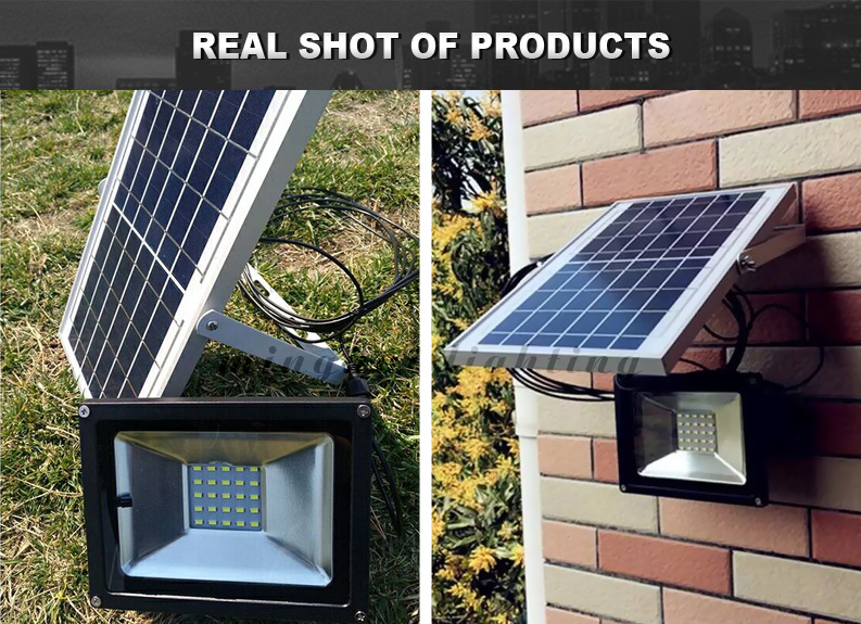 energy saving cheap price 20w solar led flood light with remote lighting time control