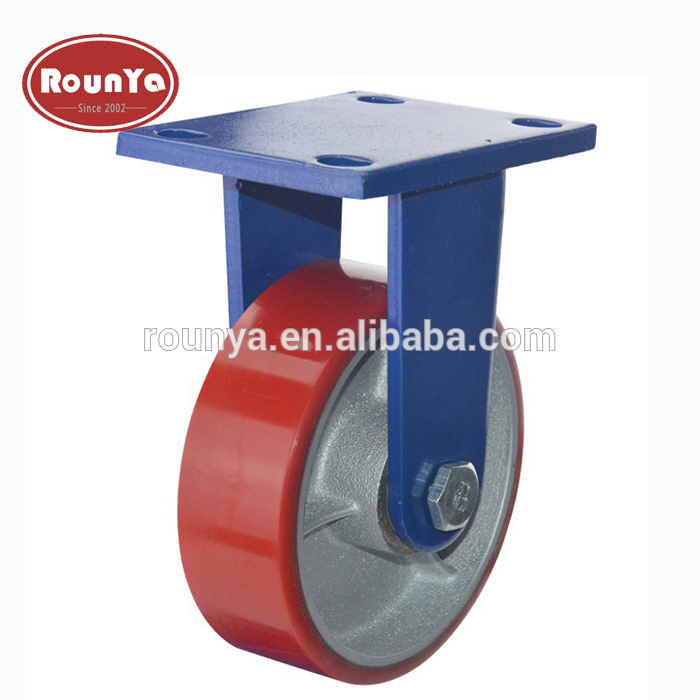 Supper heavy duty iron core PU wheel 1 ton load capacity casters wheels