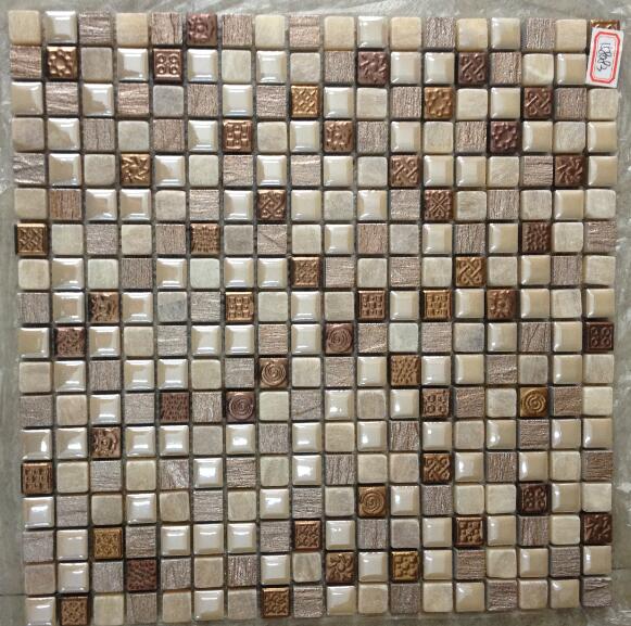 Home wall decoration choice 48x48mm porcelain mosaic