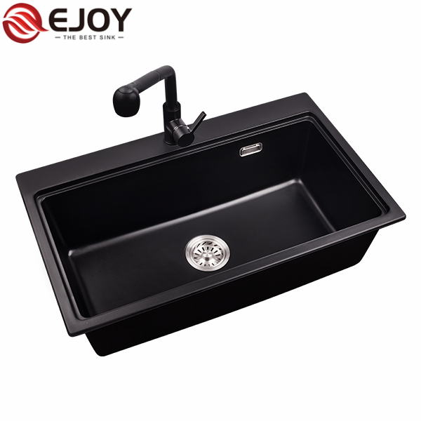 EJOY High Quality OEM/ODM composite quartz kitchen sink NET8048