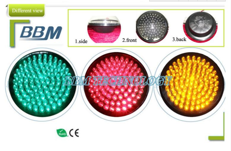 300mm fresnel lens green ball traffic sign module